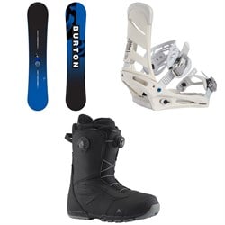 Burton Ripcord Snowboard ​+ Mission Snowboard Bindings ​+ Ruler Boa Snowboard Boots 2024