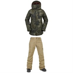 Volcom Paxson 2L TDS INF Parka ​+ Knox Insulated GORE-TEX Pants - Women's 2024